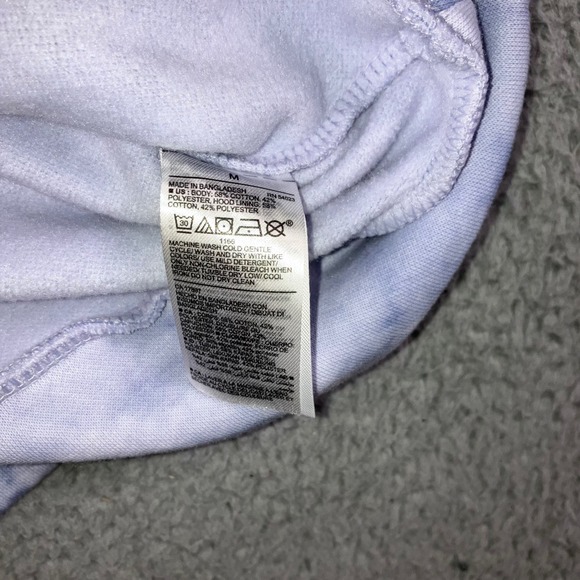 Old Navy Tie Dye Hoodie Men Medium Fleece Sweatshirt Pullover Casual Preppy NWT - Picture 11 of 14